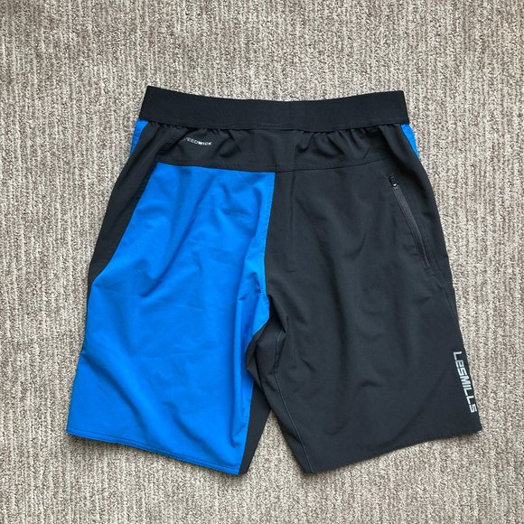 Men's Small Reebok Crossfit Training Shorts Blue Black - Picture 4 of 4